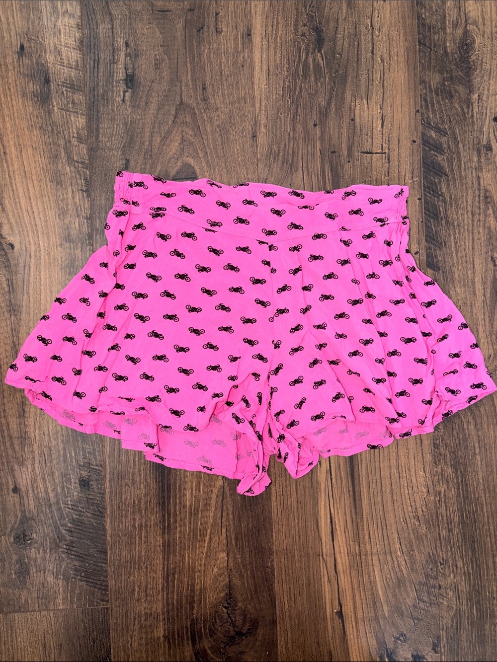 Xhilaration Hot Pink Motorcycle Print Shorts